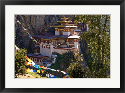 Framed Taksang Monastery near Paro, Bhutan Print