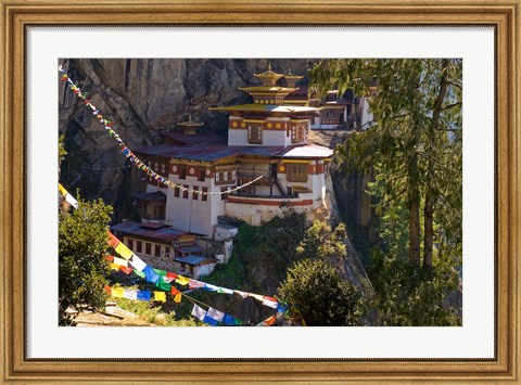 Framed Taksang Monastery near Paro, Bhutan Print