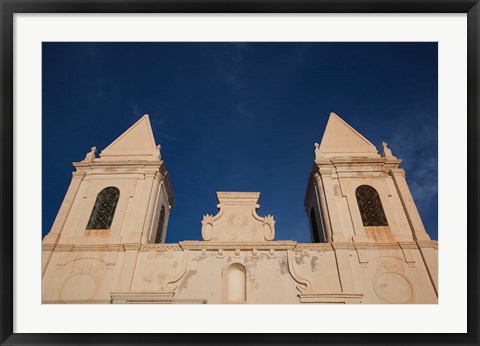 Framed Tunisia, Jerba Island, Houmt Souq, Christian church Print