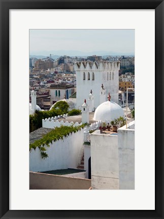 Framed View of Tangier from the Medina, Tangier, Morocco Print