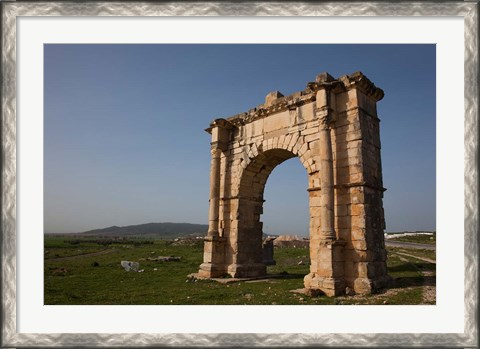 Framed Tunisia, Dougga, Roman-era arch on Route P5 Print