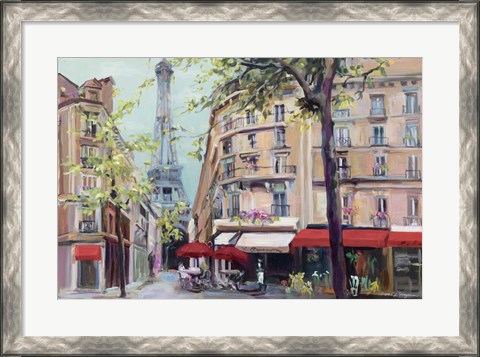 Framed Springtime in Paris Print