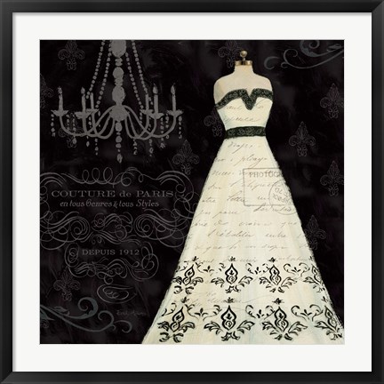 Framed French Couture II Print