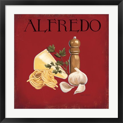 Framed Italian Cuisine III Print