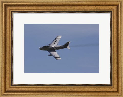 Framed North American F-86A Sabre of the US Air Force Print