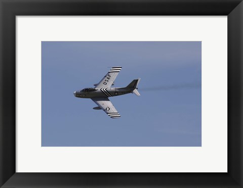 Framed North American F-86A Sabre of the US Air Force Print