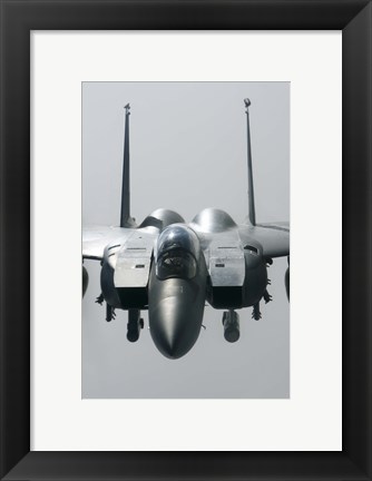 Framed Close View of F-15E Strike Eagle of the US Air Force Print