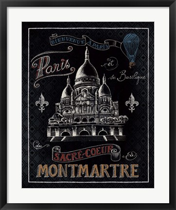 Framed Travel to Paris III Print