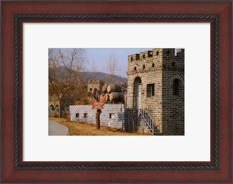 Framed Entrance to Huaxia Winery Wine Cellar, Beijing, China Print
