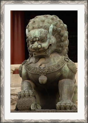 Framed Mythical Animal, Forbidden City, National Palace Museum, Beijing, China Print