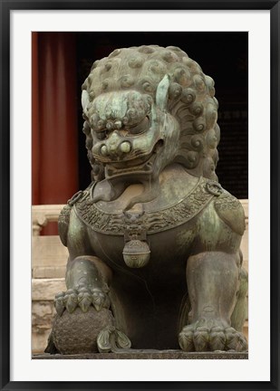 Framed Mythical Animal, Forbidden City, National Palace Museum, Beijing, China Print