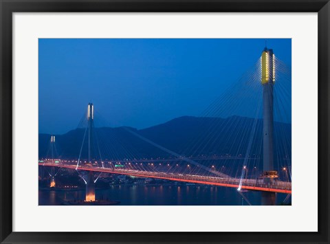 Framed Hong Kong, Ting Kau Bridge, Tsing Yi Island, Ting Kau Print