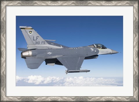 Framed F-16C Fighting Falcon during a sortie over Arizona Print