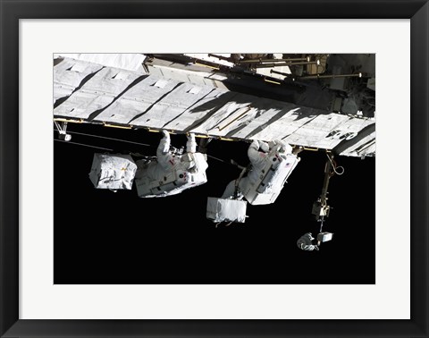 Framed Space Shuttle Atlantis, International Space Station, September 13, 2006 Print