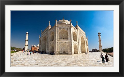 Framed main platform just outside the Taj Mahal, Agra, Inda Print