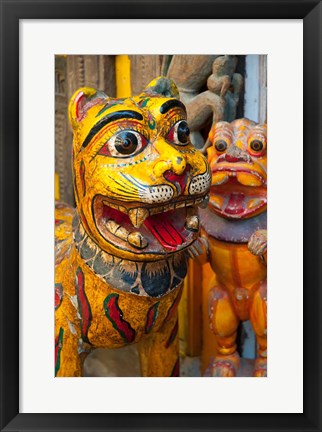 Framed Colorful handicrafts, Pushkar, India. Print