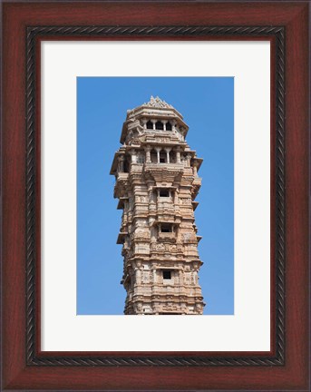 Framed Victoria Tower in Chittorgarh Fort, Rajasthan, India Print