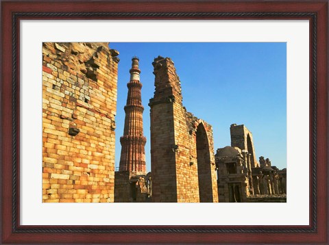 Framed Qutub Minar, Delhi, India Print
