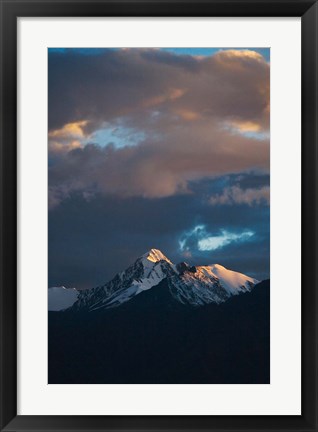 Framed Landscape of Stok Mountain Range, Ladakh, India Print