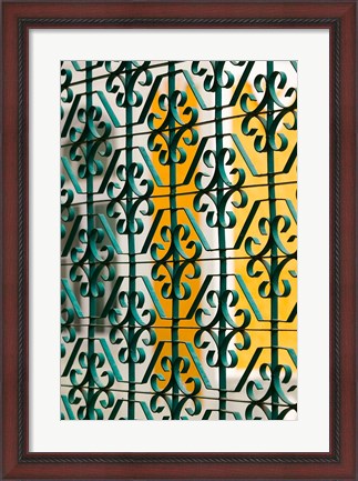 Framed Gate of Lilitha Mahal Palace Hotel, India Print