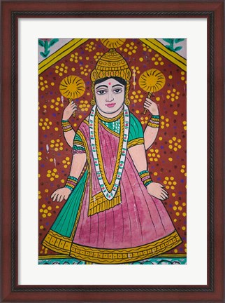 Framed Wall Mural in the City Palace, Rajasthan, India Print