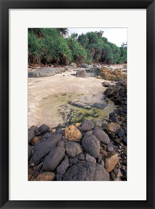 Framed Beach Landscape, Java, Indonesia Print