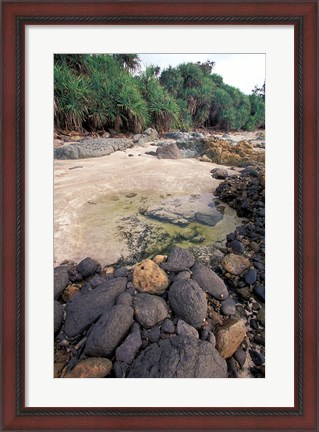 Framed Beach Landscape, Java, Indonesia Print