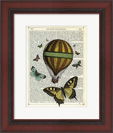 Framed Butterflies &amp; Balloon Print