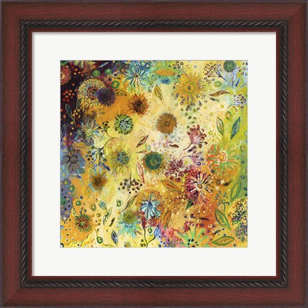 Framed Immersed In Shallow Waters Print