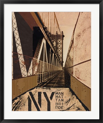 Framed Manhattan Bridge Print