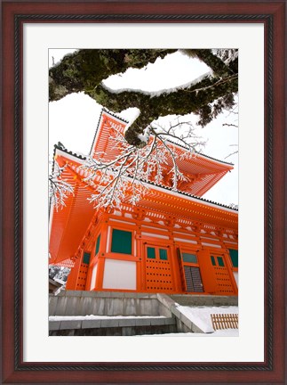 Framed Temple, Koyason Region, Japan Print