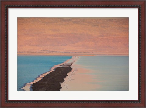 Framed Israel, Dead Sea, Ein Bokek, Dead Sea, dusk Print