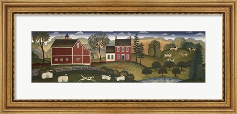 Framed Farm Pederson Print