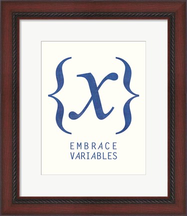 Framed Embrace Variables Print