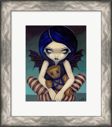 Framed Voodoo In Blue Print