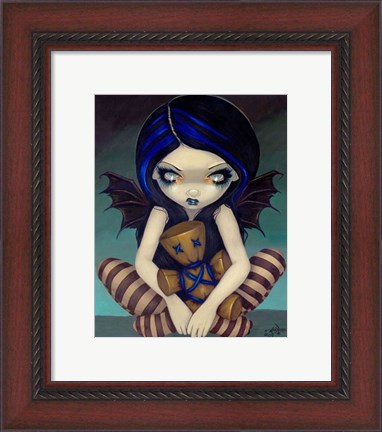 Framed Voodoo In Blue Print