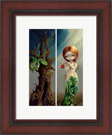 Framed Eve and the Tree of Knowledge Print