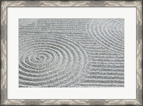 Framed Pattern in Sand, Tofukuji Temple, Kyoto, Japan Print