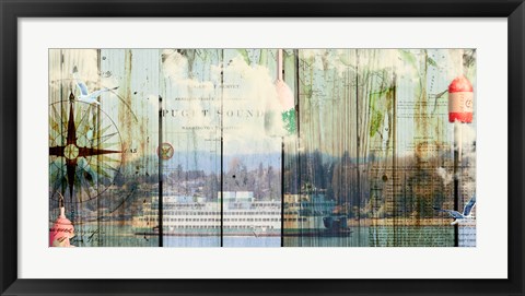 Framed Puget Sound Print