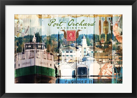 Framed Taste Of Port Orchard Print