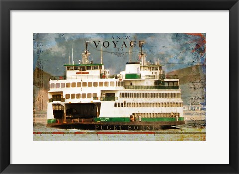 Framed Voyage To Puget Sound Print
