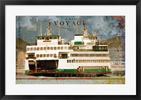 Framed Voyage To Puget Sound Print