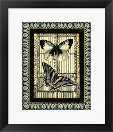 Framed Small Butterfly Fancy I Print