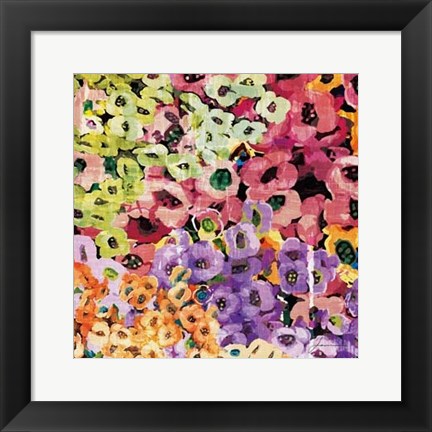 Framed Floral Barrage IV Print
