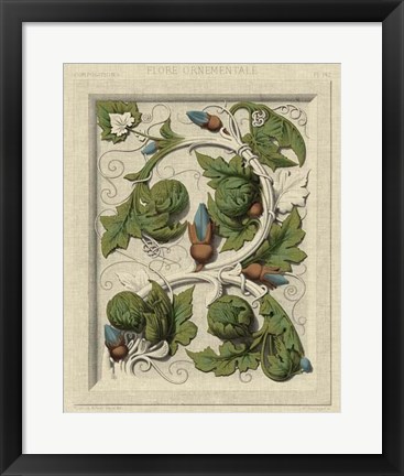 Framed Decorative Flourish II Print