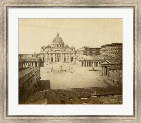 Framed St. Peter&#39;s Square Print