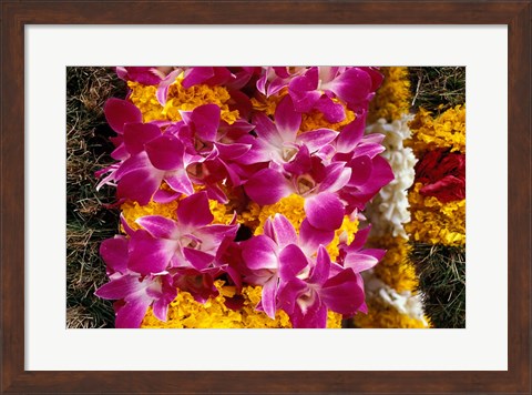 Framed Asia, Singapore. Flowers for sale Print