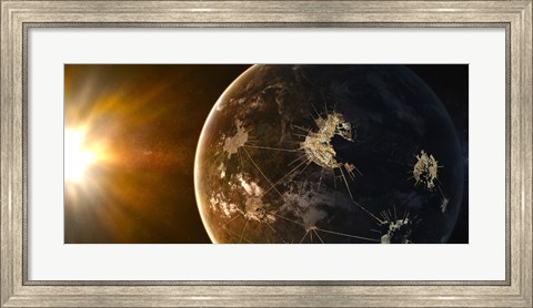 Framed This planet is home to the capital of Asellus Secundus Print
