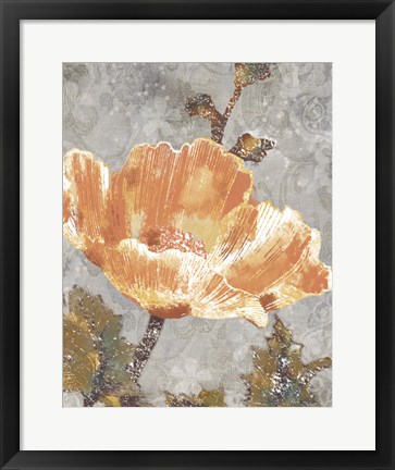 Framed Spice Poppy I Print