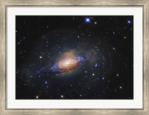 Framed Spiral Galaxy in the Constellation Leo Print